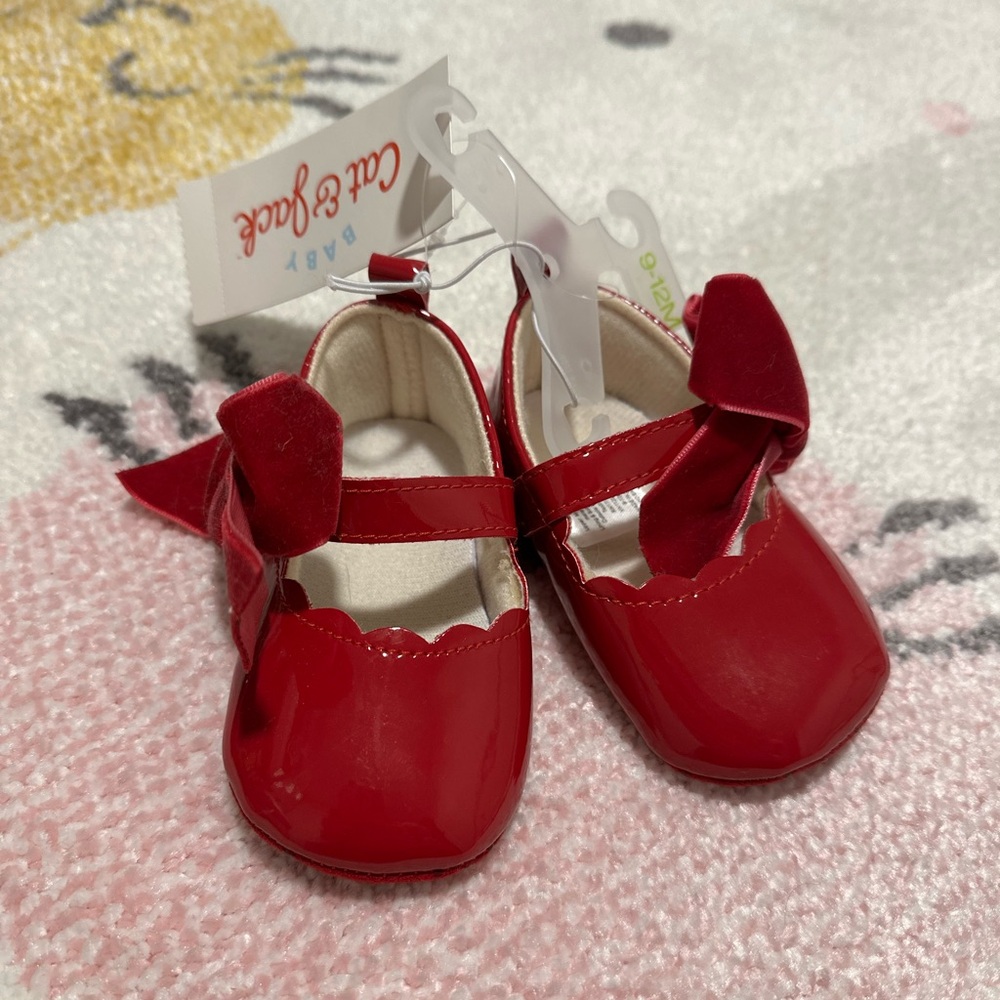Cat & Jack Red Baby Shoes